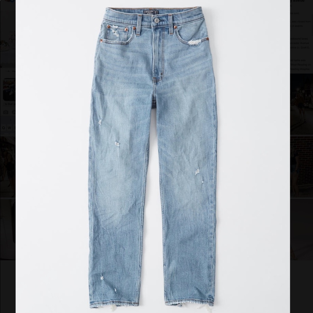 Abercrombie Ultra Rise Mom Jeans - WORN ONCE
